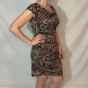 Animal print  cut dress